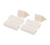 VINTORKY 6pcs White Professional Art Sketching Eraser Set Made of Plasticine with Different Shapes, Can Be Twisted Or Molded for Precise Pencil Mark Erasing in Art Pieces and Style