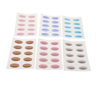 VINTORKY 6sheets Eyeshadow Stickers for Cosplay Makeup Gradient Eye Decoration for Summer Outdoor Activities Party Festival Stickers for Girls Eye Makeup Aid