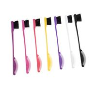 VINTORKY 7pcs Eyelash and Eyebrow Brush Dual-ended Comb Hair Dye Brush and Edge Smoothing Tool for Precision Makeup Application and Daily Grooming
