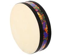 VINTORKY 8-inch Ocean Wave Drum Percussion Instrument for Beginners, Handheld Round Wave Sounds Drum Sheepskin Head, Musical Instrument for Yoga Meditation and Relaxation