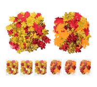 VINTORKY 8 Packs Balloon Stuffing Confetti Imitation Maple Leaves Wedding False Maple Leaves Shaped for Room Decoration and Festival Party Thanksgiving Day Fall Harvest Random Color