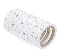 VINTORKY 8 Rolls White Paper Sewing Size Labels for Blouses and Napkins with Practical Classification Functions and Repeated Washing Suitable for Clothing Retailers and Business Use