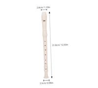 VINTORKY 8hole Early Learning Musical Instrument Soprano Recorder Flute for Boys and Girls Adults Cleaning Rod