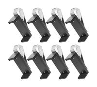 VINTORKY 8pcs Adjustable Garage Door Opener Remote Clip Holders for Car Visor Black Abs Material Universal Compatibility Sturdy and Lasting Garage Key Fob Organizers for Car Visor