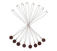 VINTORKY 8pcs Coffee Wood Bezel Pendant Blanks for Jewelry Making and Flower Shapes, Vintage Classical Style, for Festive Moments and Daily Outings Necklace Craft