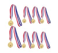 VINTORKY 8pcs Gold Metal Wheat Spike Medals for Sports Events Durable Trophies for Competitions Recognition Awards for Soccer Math and Graduation
