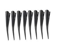 VINTORKY 8pcs Salon Hair Clip Alligator Hair Clip Metal Black High Elasticity Spring for Coloring and Curling