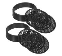 VINTORKY 8Pcs Soil Sieve Set with Plastic Frame and Replaceable Mesh Screens, Garden Sifting Pan for Sand Stone Filter and Compost, 2 Sets Handheld Gardening Tool for Soil Separation and