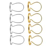 VINTORKY 8pcs Thumb Guitar Picks Set Gold Silver Finger Guitar Picks Portable Musical Instrument Accessories Fingerstyle Playing