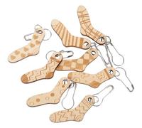 VINTORKY 8pcs Wooden Crochet Stitch Markers for Knitting and Crocheting, Easy to Use and Easily Slips Over Needles, for DIY Projects and Crocheting Lovers