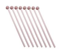 VINTORKY 8pcs Wooden Mallets Mini Beat Toy Set for Babies Infant Percussion Drumsticks Natural Wood Color Rhythm Beat Toys for Early Music Learning