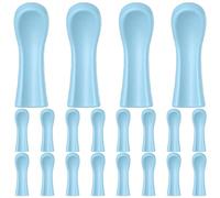 VINTORKY 90pcs Silicone Ear Cleaner Tips: Flexible Reusable Ear Spoon Covers - Replacement Blue Silicone Cap for Cleaner Spoon Tool, Universal Fit Size