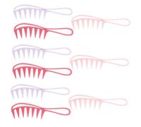 VINTORKY 9pcs Hair Wide Teeth Comb Plastic Men Women Curly Detangler Styling Comb Retro Big Back
