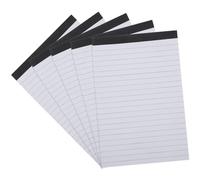 VINTORKY A5 Pocket Notepad 5 Books with 25 Tear off Sheets Each, Paper Pad Convenient to Carry and Store, Simple and Fashionable School Notebook for Staff and Officers Back to School Party