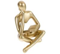 VINTORKY Abstract Reader Statue Resin Sculpture Nordic Minimalist Home Decor Thinking Figurine for Living Room Office Study Elegant Decorative Art