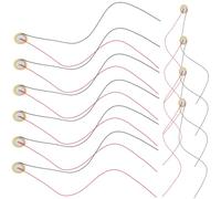 VINTORKY Acoustic Instrument 27mm Piezo Disc Pickup 15pcs Brass Pre-wired Piezoelectric Transducer for Guitar Drum Electronic Trigger
