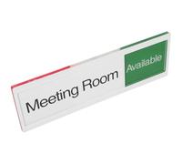 VINTORKY Acrylic Privacy Door Indicator Sign with Sliding Status Switch, Tear-resistant Conference Room Occupied Or Vacant Sign for Office Use