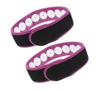 VINTORKY Acupressure Wrap Headband 2Pcs Adjustable Comfortable Acupuncture Belt for Muscle Relaxation and Relief Portable Scalp Massager for Meditation and Daily Stress Relief