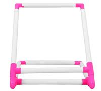 VINTORKY Adjustable PVC Cross Stitch Frames and Stands with White Desktop Embroidery Shelf, Easy to Assemble and Detach, for DIY Project and Embroidery on Tabletop