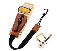 VINTORKY Adjustable Ukulele Shoulder Strap No Drilling Comfortable for Body Types Straps Clips