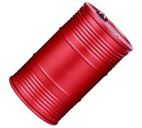 VINTORKY Alloy Ashtray Smokeless Windproof Car Ashtray Lightweight Aluminium Alloy Red Ash Tray with Lid Accommodate More Cigarette Ash Decorative All-match Style for Restaurants