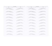 VINTORKY Artificial Eyebrow Patch Simulation Eyebrow Sticker 20 Pairs Waterproof Hair-Like Makeup Tool for Women Natural Brow Shaping Temporary Tattoo for Daily Party Use