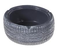 VINTORKY Ashtray Holder Tire Or Ash Shape Portable Resin Vintage Unique with Storage and Lightweight Decorative Container Cigarette for Home Office