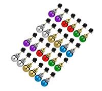VINTORKY Assorted Santa Claus Beard Clips Balls Pack White Christmas Tree Decorations for Beard Festive Decor
