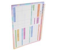 VINTORKY B5 Financial Spending Tracker Notebook Undated Weekly Planner Wear-resistant Paper and Iron Accounting Record Book for Office on The Go Budget Management