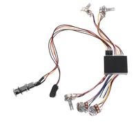 VINTORKY Bass Guitar 3 Band EQ Wiring Harness G102 Active Pickup Harness Made of Plastic Metal Simple Installation