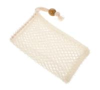 VINTORKY Bathing Soap Bag Soap Storage Bag Beige Nylon Drawstring Design Pocket for Massage and Exfoliation to Release Dead Skin Cells and Care for Rough Dry Flaky Skin on Feet Random Color