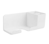 VINTORKY Bathroom Hair Dryer Organizer Hair Styling Tool Organizer 10.5x6.7x4.3inch Simple Style Elegant Hips Material Safe and Stable Storage Hold More Things White for Bathroom Cabinet