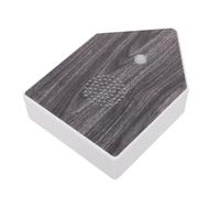 VINTORKY Battery Powered Bird Chirping Sound Box with Walnut Wood Grain Plastic Case, Elegant Design for Home Decor and Bedroom, Stress Relief Sound Therapy Machine