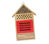 VINTORKY Bee House Wooden Insect Hotel for Native Bees Handmade Bee Hive Garden Shelter Durable Pollinator Habitat for Garden Enthusiasts Nature Lovers