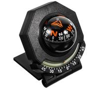 VINTORKY Black Boat Compass for Marine and Outdoor Activities, Reliable Direction Guidance with Abs Acrylic Material, Easy to Install Stylish Navigation Tool for Road Trips and Vehicle Use