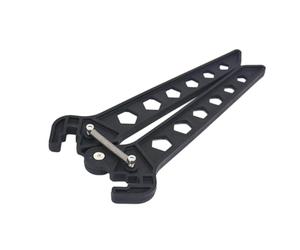 VINTORKY Black Bow Stand for Compound and Traditional Bows Clips to Bottom Limb for 3d Shoot Range and Field Use