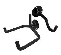 VINTORKY Black Iron Guitar Wall Hanger Mount with Screws, Horizontal Guitar Display Rack for Musical Instruments and Ukulele, Secure Holder that Does Not Damage or Fall Off Easily