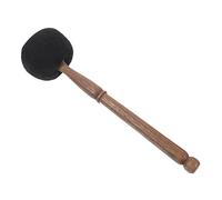 VINTORKY Black Wool Felt Singing Bowl Mallet Medium Size Handcrafted Wooden Stick Tibetan Sound Bowl Accessory for Meditation and Sound Healing