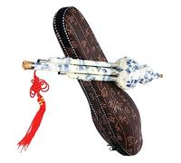 VINTORKY Blue White Porcelain Cucurbit Flute Chinese Traditional Flute Pure Tone for Beginners