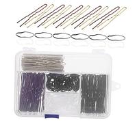 VINTORKY Bobby Pins Set 250pcs u Shape Hair Accessories for Women Black and Brown Hairpins for Styling for Kids and Girls for Buns and Updos