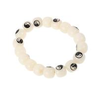 VINTORKY Bodhi Root Bracelet with 18 Beads Featuring Traditional Bagua Symbol, Resistant to Cracking, Unisex Design for Prayer Beads Bracelet Routines and Mindfulness Meditation