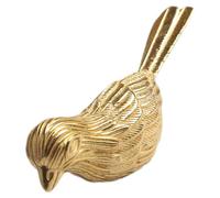 VINTORKY Brass Bird Figurine Ornament Elegant Decor for Living Rooms Entrances Unique Tea Pet Table Decoration and Artistic Home Accent Symbol of Fortune