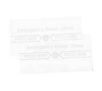 VINTORKY Break Glass Fire Alarm Switch Cover 2pcs Manual Emergency Replacement High Temperature Resistant Waterproof for Fire Safety in Residential and Commercial Areas