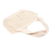 VINTORKY Breathable Mesh Tote Bag for Women with Sturdy Crochet Structure, Lightweight Polyester Material, for Beach Party or Daily Shopping, Beige Summer Beach Tote Handbag
