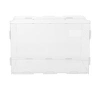 VINTORKY Breeding Box for Transporting Animals and Living Foods Reptile with Ventilation Holes Acrylic and High Surface Hardness, Suitable for Spider and Snake