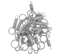 VINTORKY Cage Door Hooks Spring Loaded 20pcs Steel Wire Clips Suitable for Left or Right Hinge Door Bird Cage