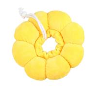 VINTORKY Cat Donut Collar Soft Cone Made of Pp Cotton with Long Serving Time, Practical Pet Cat Collar in Yellow, Featuring a Funny and Adorable Design for Pet Wound Healing and Anti-lick