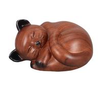 VINTORKY Cat Urn: Sleeping Kitty Pet Memorial Keepsake Funeral Urn for Ashes - Cat Memorial Statues Dog Ashes Holder Tribute for Feline Loss