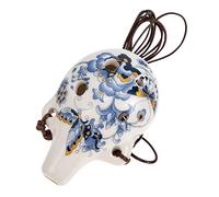 VINTORKY Ceramic Alto Ocarina 6-hole Mini Wind Instrument for Beginners with Beautiful Sound and Creative Retro Design, Portable and Sturdy Folk Music Instrument