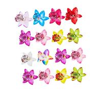 VINTORKY Chic Hair Assemblies for Girls 30pcs Flower Hair Clip Hairpin Head Bridal Random Color